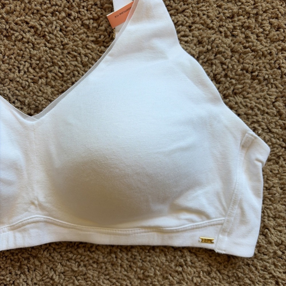 Bali White Cotton Collection Wireless Bra #DF8130 Womens 3XL NEW NWT - Picture 4 of 9